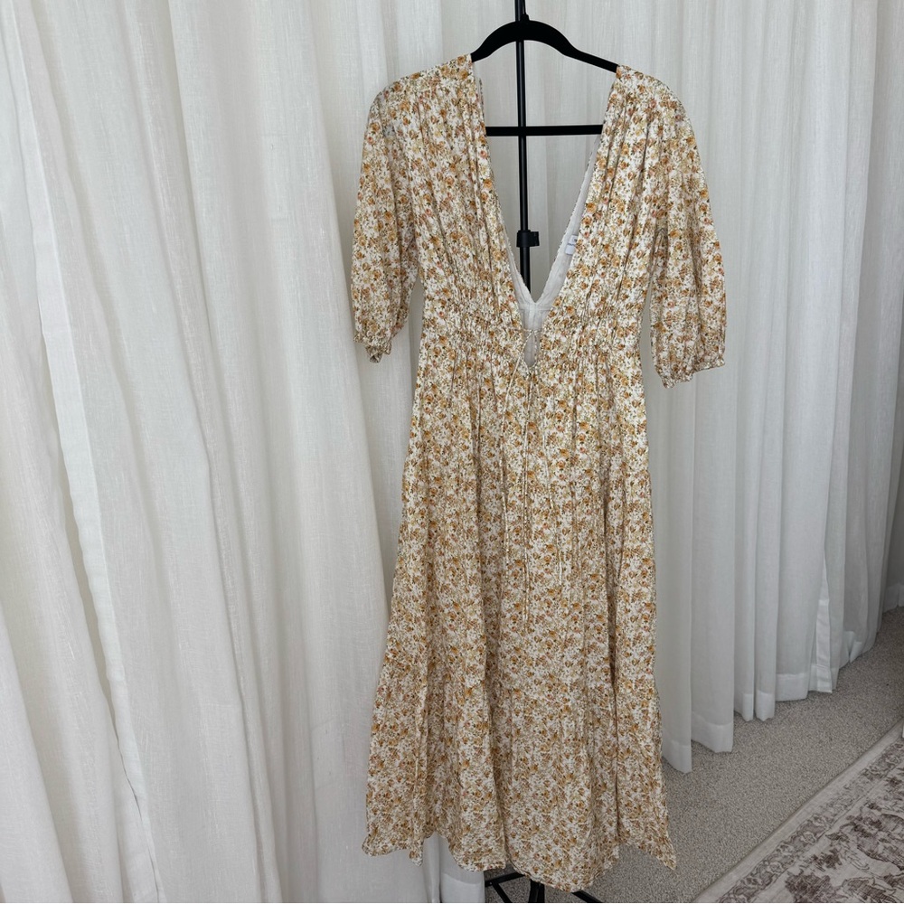 ‘Significant Other’ floral v-neck maxi dress NWT